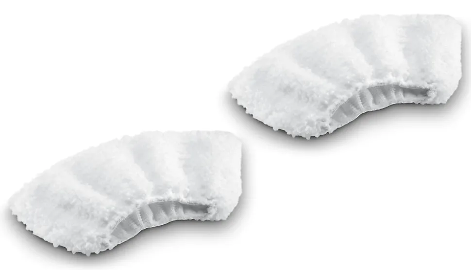 Bonnette microfibre pour nettoyeur vapeur buse à main Karcher, lot de 2