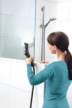 Bonnette microfibre pour nettoyeur vapeur buse à main Karcher, lot de 2