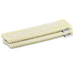 Bonnette microfibres jaune pour nettoyeur de vitres Karcher wv vendue par 2