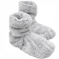Boots, bottes, chaussons chauffants micro ondes déhoussables - Du 36 au 43 - Gris clair - Vivezen