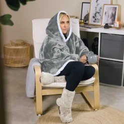 Boots, bottes, chaussons chauffants micro ondes déhoussables - Du 36 au 43 - Gris clair - Vivezen