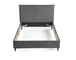 Botticelli - cadre de lit - 160x200 - en velours côtelé - Best Mobilier