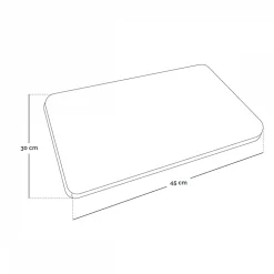 Bouillotte, coussin chauffant 45 x 30 cm pour le dos ou autres parties du corps - Cosy - Beige - Vivezen