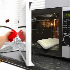 Bouillotte naturelle graines de lin Polaire rouge Chaud ou Froid Soulage Lavable 30 C