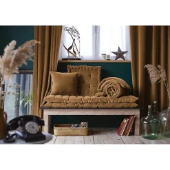 Bout de lit 90 x 200 cm "César" Velours de Coton - César Camel