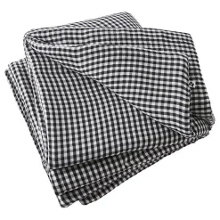 Bout de lit 90 x 200 cm "Vickie" Tissé teint "Gaze de Coton" l'Effet Papillon - Vickie Truffe - 90 x 200 cm