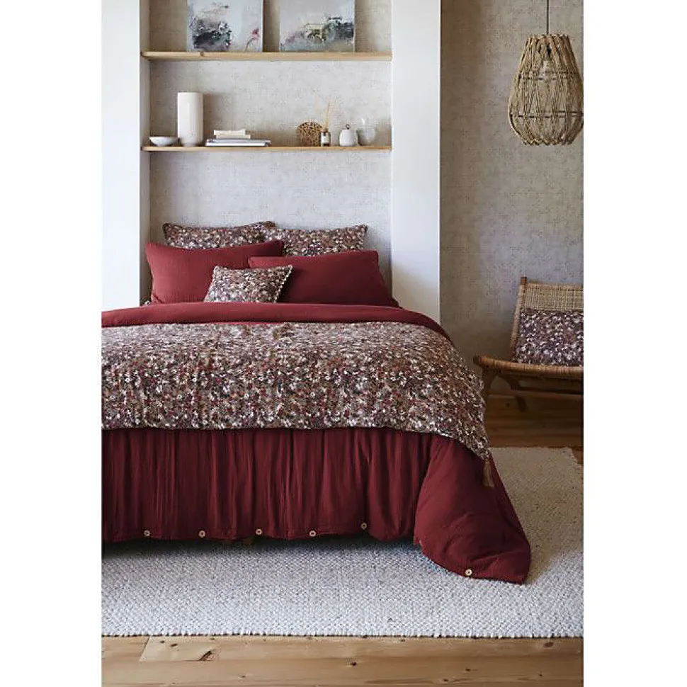 Bout de lit "Capucine" 90 x 200 cm "Gaze de Coton" - Capucine Camel - 90 x 200 cm