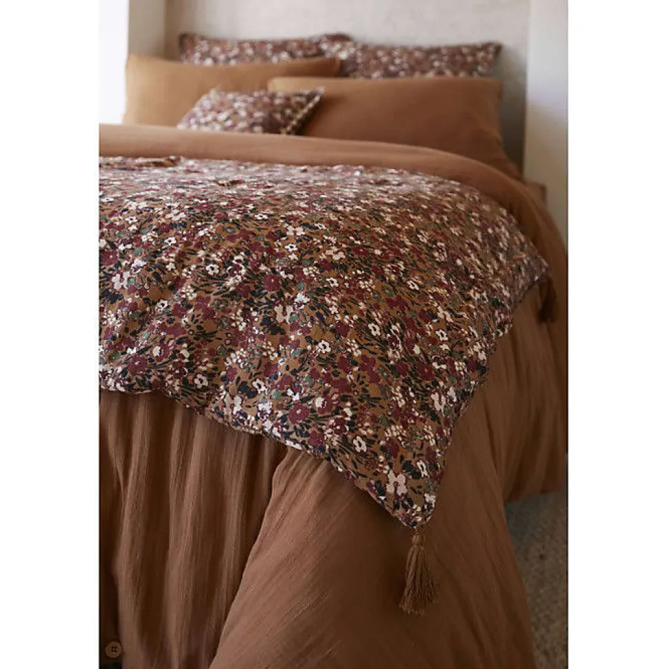 Bout de lit "Capucine" 90 x 200 cm "Gaze de Coton" - Capucine Camel - 90 x 200 cm