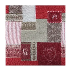 Boutis 220x240 avec 2 taies et sac Arkansas rouge