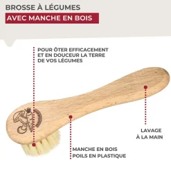 Brosse à légumes en bois Fackelmann Wood Edition