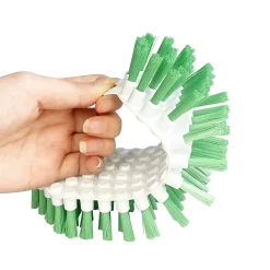 Brosse à récurer flexible poils rigide GoodHome blanc l.7cm