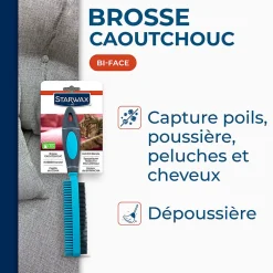 Brosse caoutchouc pour textile Starwax