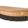 Brosse navette en soie noir manche bois Gerlon
