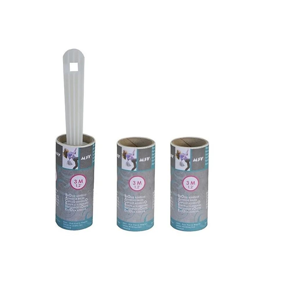 Brosse rouleau adhesive à vêtement + 2 recharges 3M MSV