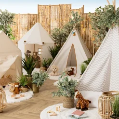 Cabane enfant - structure pin - toile coton H116 cm - Atmosphera