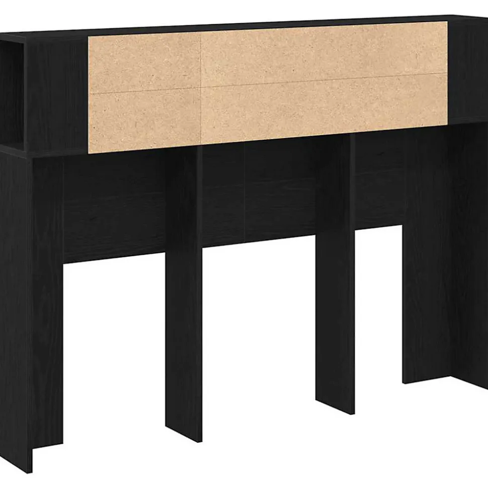 Cabinet de Tête de Lit Chêne noir 120 x 18.5 x 102.5 cm vidaXL