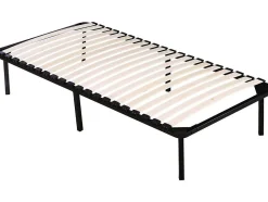 Cadre à lattes + pieds pour matelas de 90 x 190 cm - 20 lattes