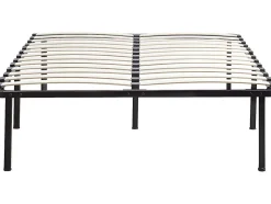 Cadre à lattes + pieds pour matelas 140 x 190 cm - 26 lattes