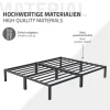 Cadre de lit en acier sommier à lattes anthracite chambre à coucher 160 x 200 cm