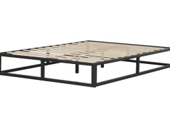 Cadre de lit en métal 160 x 200 cm - Noir