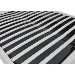 Cadre de lit en PU blanc avec rangements et LED intégrées 160x200 cm NEW YORK