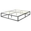 Cadre de Lit Kreta Métallique avec Sommier à Lattes 160x200 cm Noir en.casa
