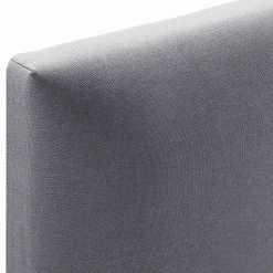 Cadre de lit rembourré Lauren 30 cm, 140 x 190 cm, Gris foncé