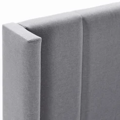 Cadre de lit rembourré Noelia 30 cm, 150x190 cm, Gris foncé