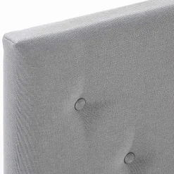 Cadre de lit rembourré Rosi 30 cm, 90x190 cm, Gris clair