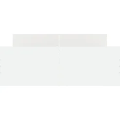 Cadre de lit sans matelas blanc 120x190 cm