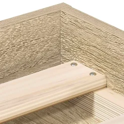 Cadre de lit sans matelas chêne sonoma 120x190 cm