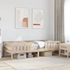 Cadre de lit sans matelas 90x190 cm bois de pin massif