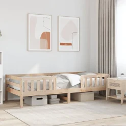 Cadre de lit sans matelas 90x190 cm bois de pin massif