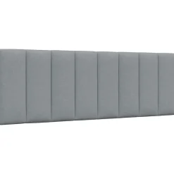 Cadre de lit sans matelas Hanko gris clair 120x200 cm tissu vidaXL