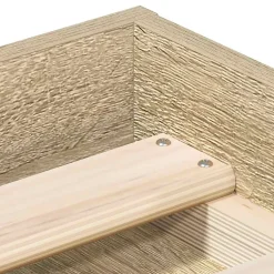 Cadre de lit sans matelas chêne sonoma 200x200 cm