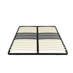 Cadre lattes 140x200 cm, 2x15 Lattes Peuplier Naturel