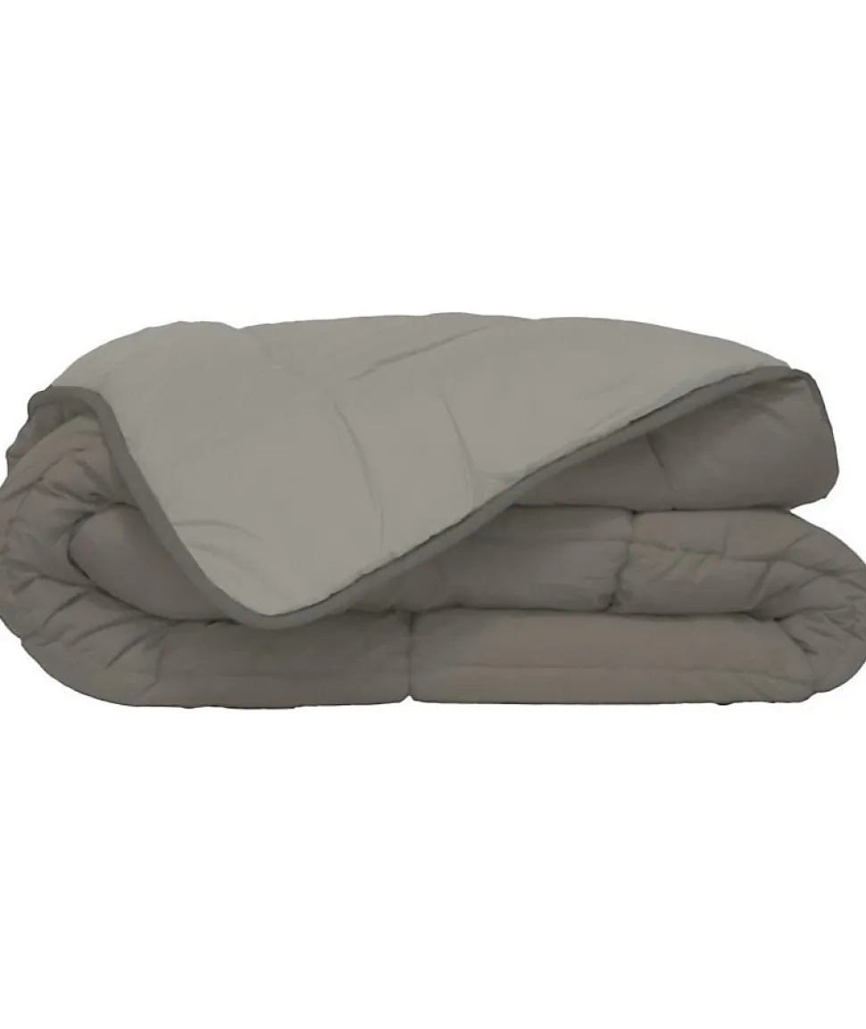 CALGARY Couette chaude Microfibre 400g/m² Taupe & Lin 140x200cm