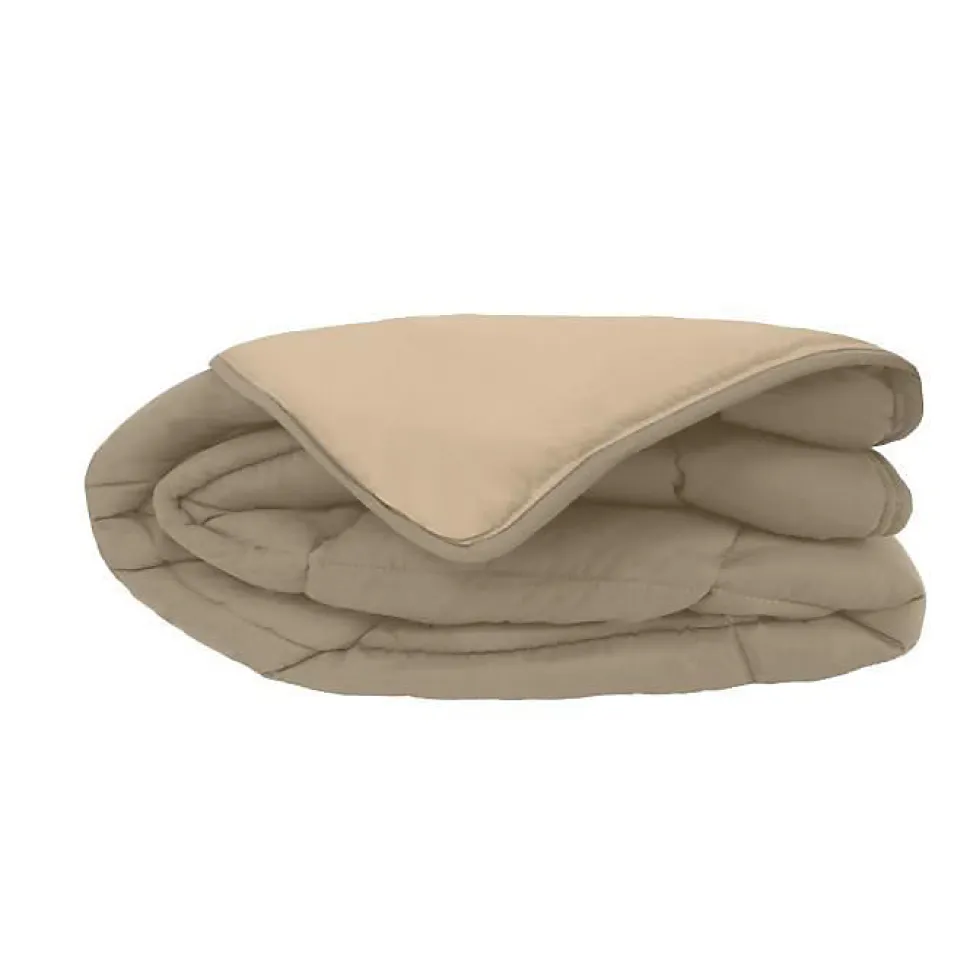 CALGARY Couette chaude Microfibre 400g/m² Taupe & Lin 140x200cm
