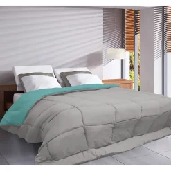 CALGARY Couette chaude Microfibre 400g/m² Galet & Lac 240x260cm