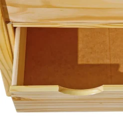 CALI - Lit 140x200cm multi-rangement Bois Massif