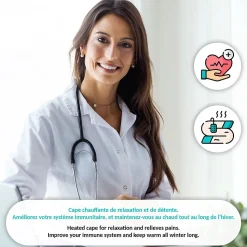 Cape chauffante FISHTEC Cocoon - 3 niveaux de chauffe