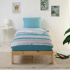 Caradou Parure de lit Enfant 90x190cm Avec Couette Imprimé Ritmo