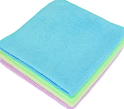 Carré Microfibre 200g 40x40 cm - Lot de 5 - Guialto - Rose - l40- L0.1- P0.1- h0.2