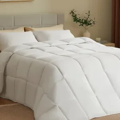 CASABEL Couette 240x260 cm Hiver Légère, 450 GSM Microfibre Douce et Respirante, Thermorégulatrice, Lavable, Pour Lit 2 Personnes