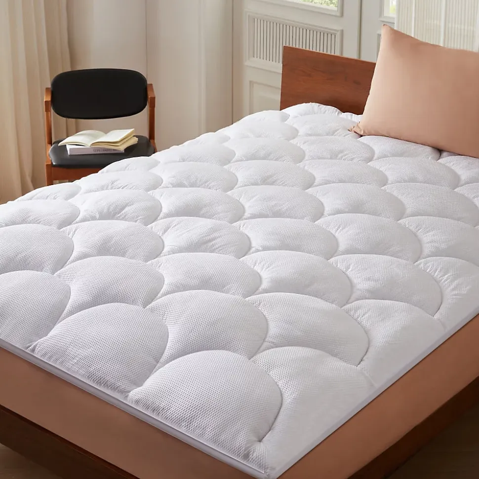 CASABEL Surmatelas 90x190 cm Microfibre Rafraichissante 600 GSM 4 cm Epaisseur Fixation Elastique 1 Personne