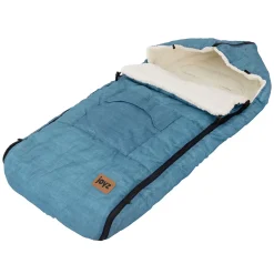 Chancelière pour poussette bébé Joyz 94x48x10 cm bleu jeans en polyester imperméable lavable à 40 grades