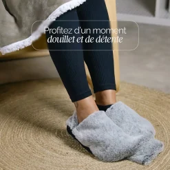 Chauffe pieds bouillotte douce 3 litres, déhoussable et antidérapant - Vivezen
