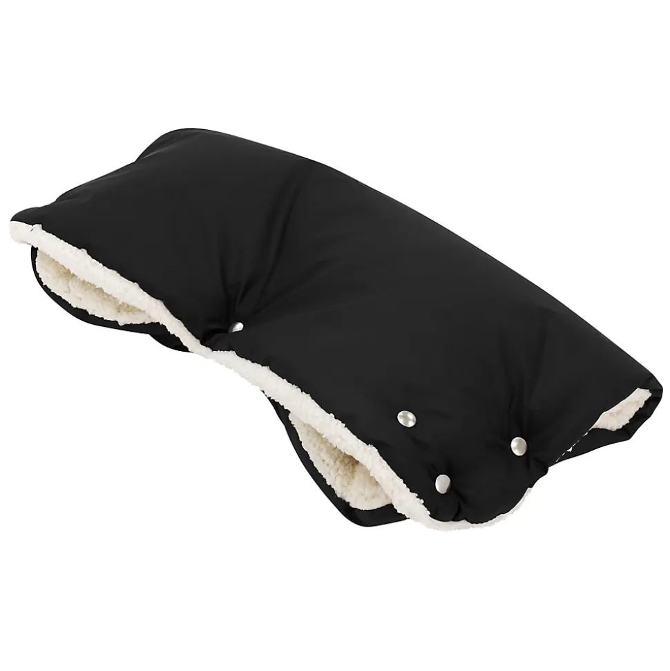 Chauffre-mains pour pousette Joyz noir en polyester flanelle douce taille universelle lavable