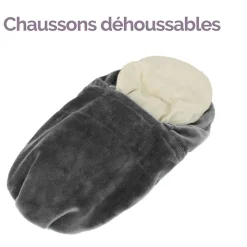 Chaussons chauffants universels taille 36 au 43 - Noir - Vivezen