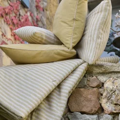 Chemin de lit coton lavé 80x200 cm LILI DÉCO marron terre cuite